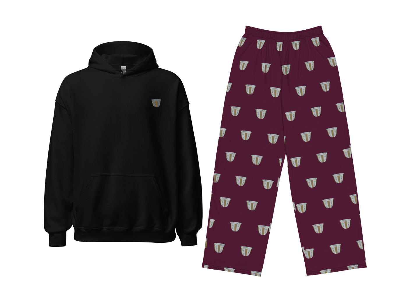 Finjan (Maroon) Lightweight Hoodie & Pants Set