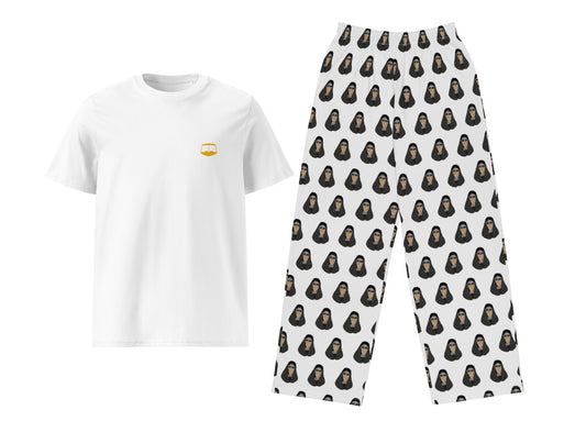 Golden Burqa T-Shirt & Pants Set