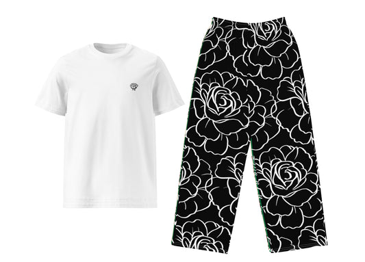 Rose (Black) T-Shirt & Pants Set
