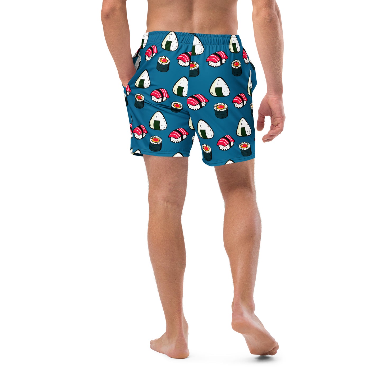 Sushi (Cerulean) T-Shirt & Swim Trunks Set