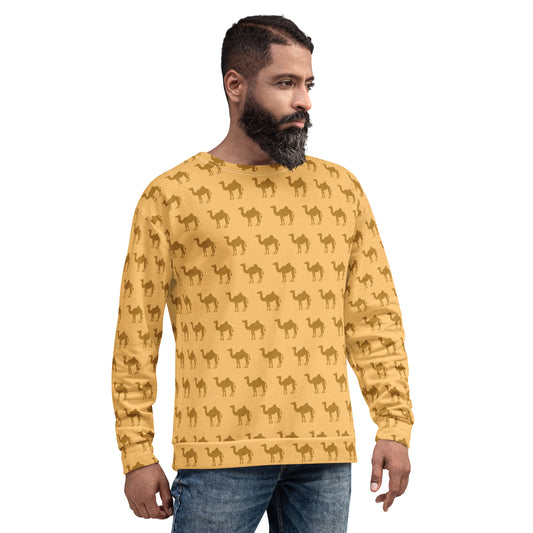 Camel Pattern Sweatshirt & Pants Set