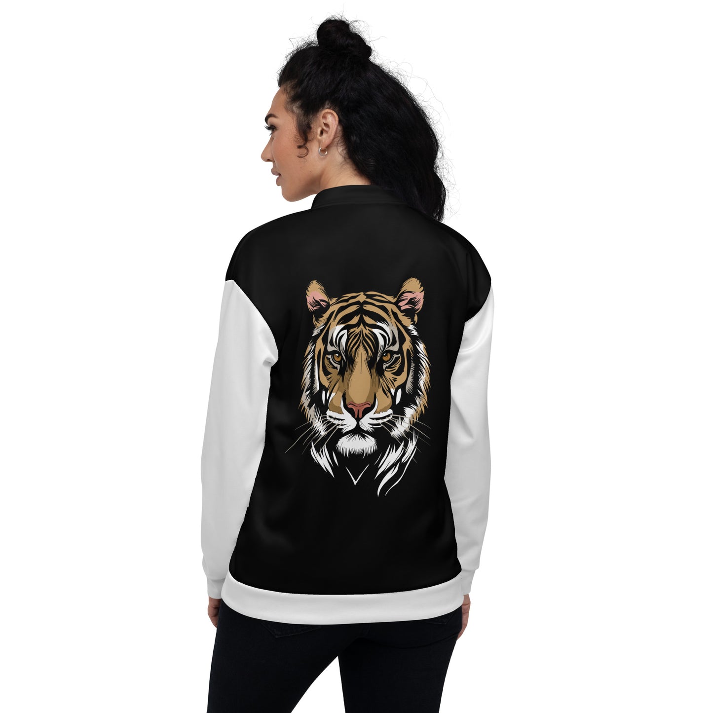 Tiger (Back) - Unisex Bomber Jacket