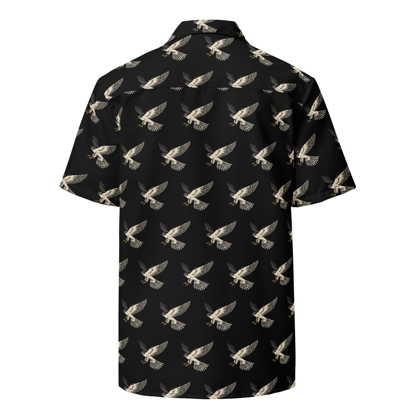 Falcon Pattern (Black) - Unisex Button Shirt
