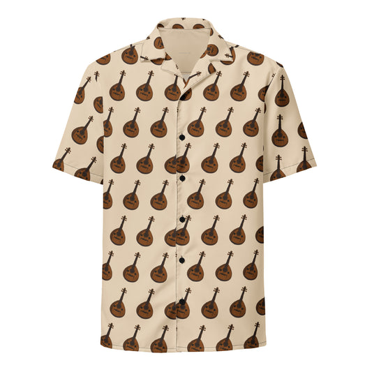 نمط العود - قميص بأزرار للجنسين