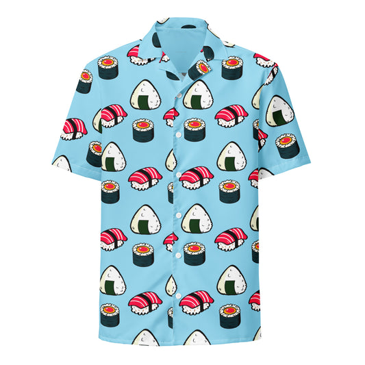Sushi Ensemble Pattern - Unisex Button Shirt