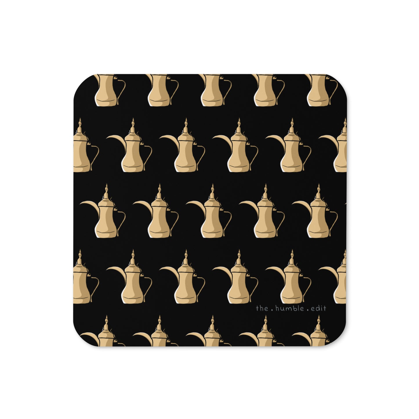 نمط دلة القهوة - كوستر بقاعدة فلينية