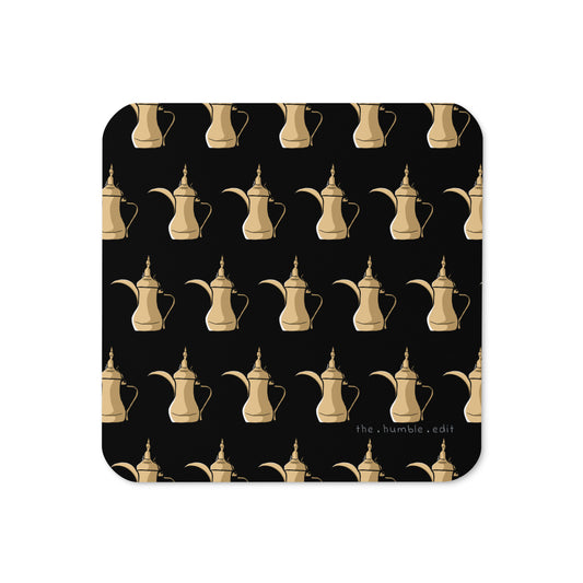 نمط دلة القهوة - كوستر بقاعدة فلينية