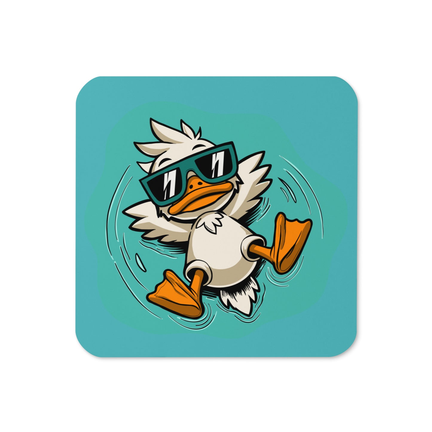 البط المرتاح - كوستر بقاعدة فلينية