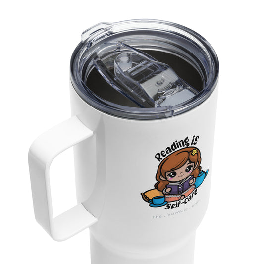 القراءة هي رعايتي بنفسي - كوب سفري