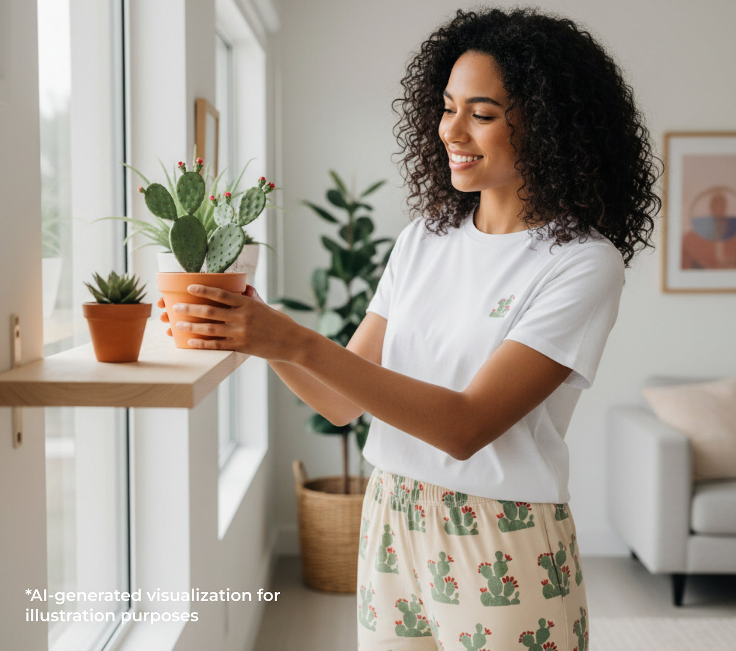 مجموعة تيشيرت وبنطال الصبّار