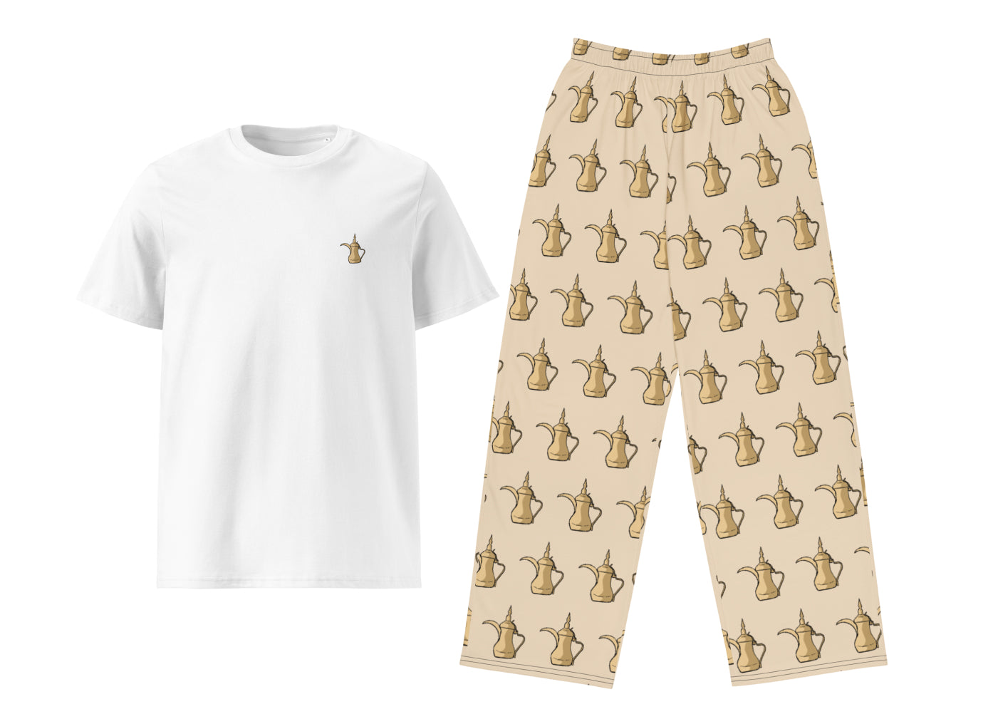 Dallat Gahwa T-Shirt & Pants Set