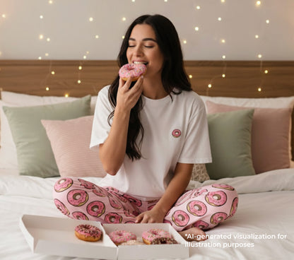 مجموعة تيشيرت وبنطال الدونات