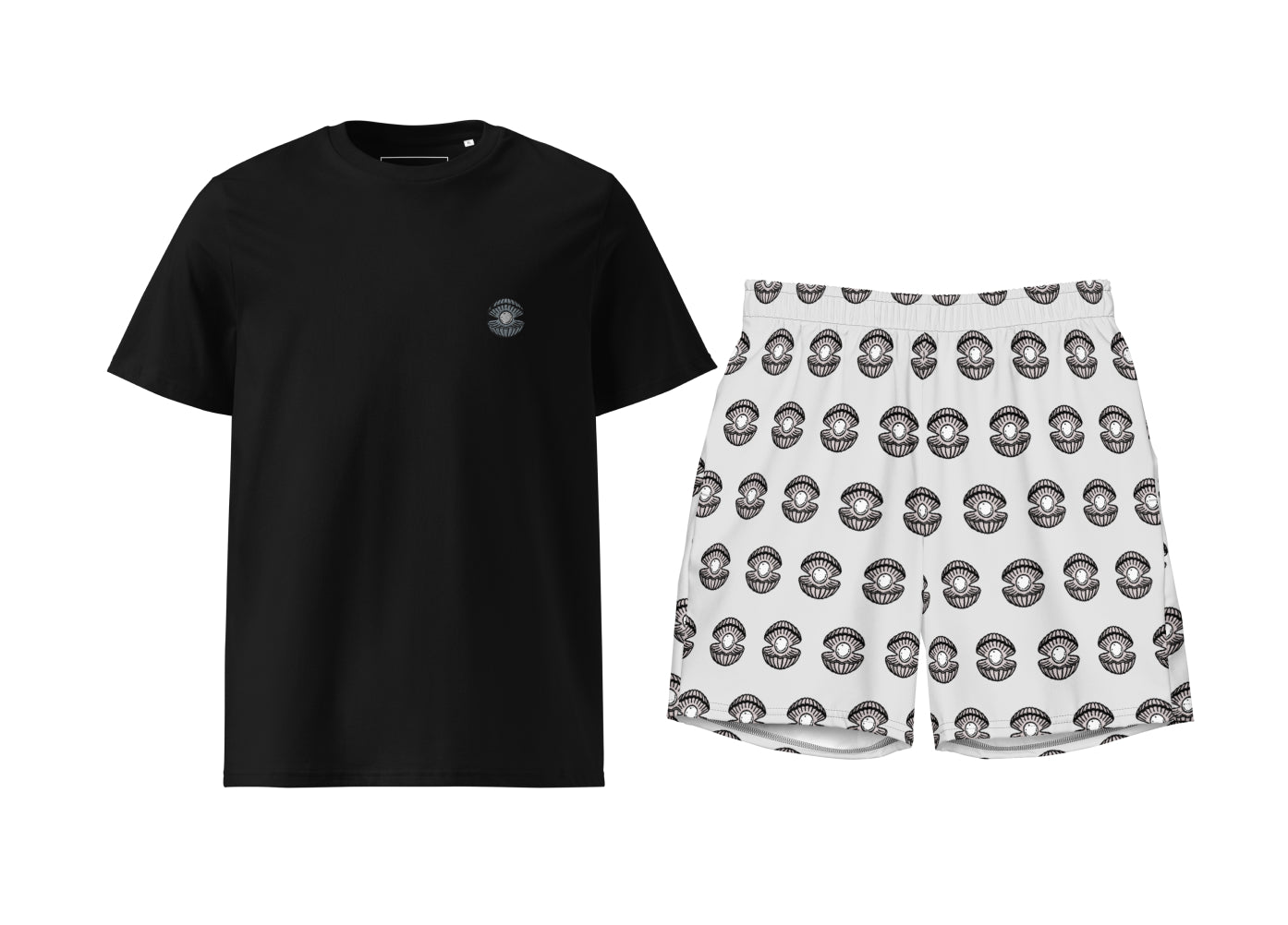 Pearl T-Shirt & Swim Trunks Set
