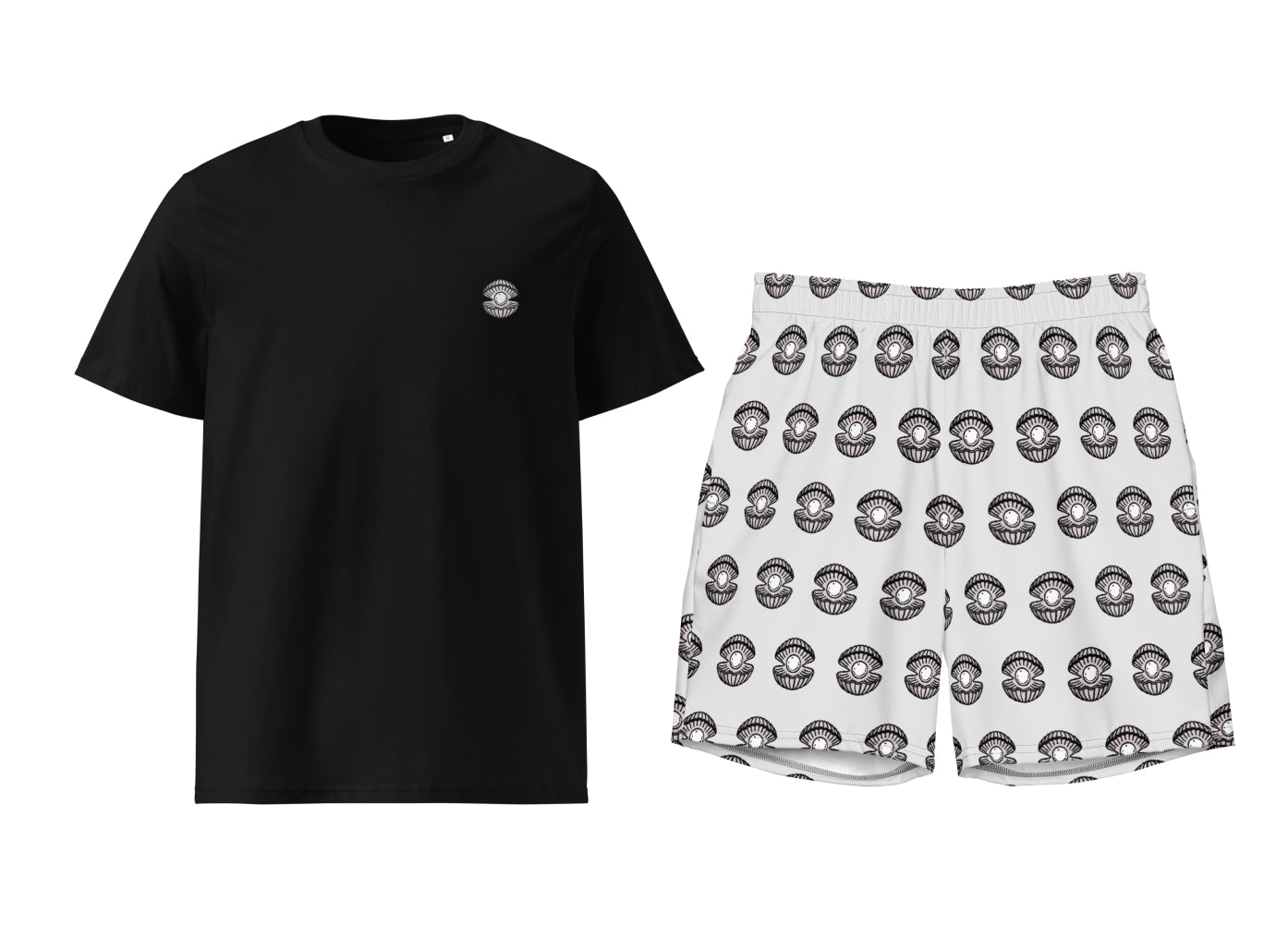 Pearl T-Shirt & Swim Trunks Set