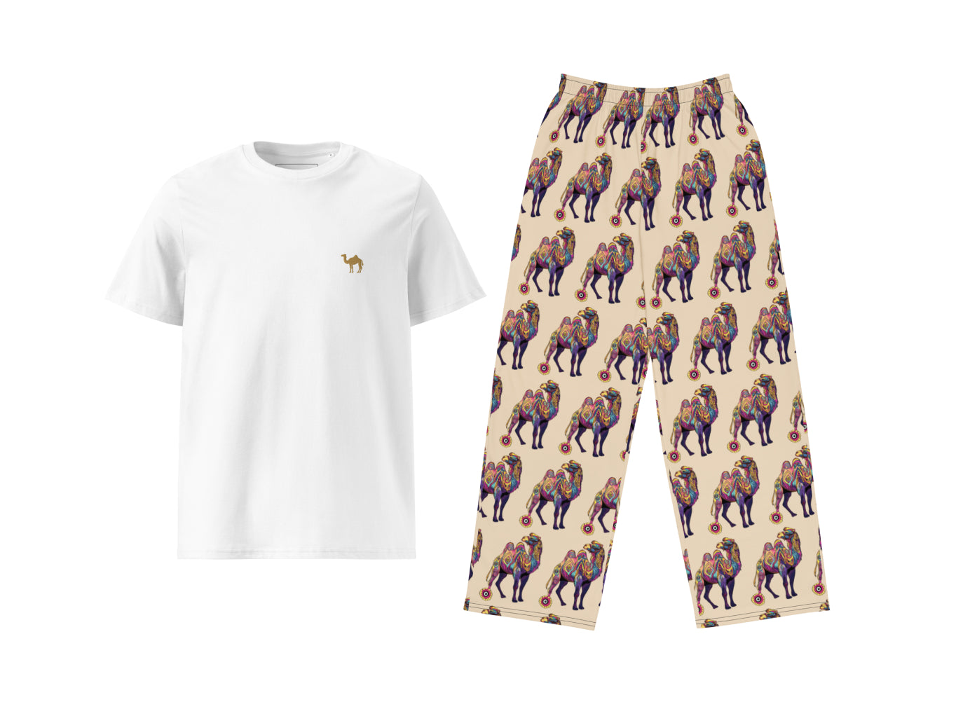 Psychedelic Camel T-Shirt & Pants Set