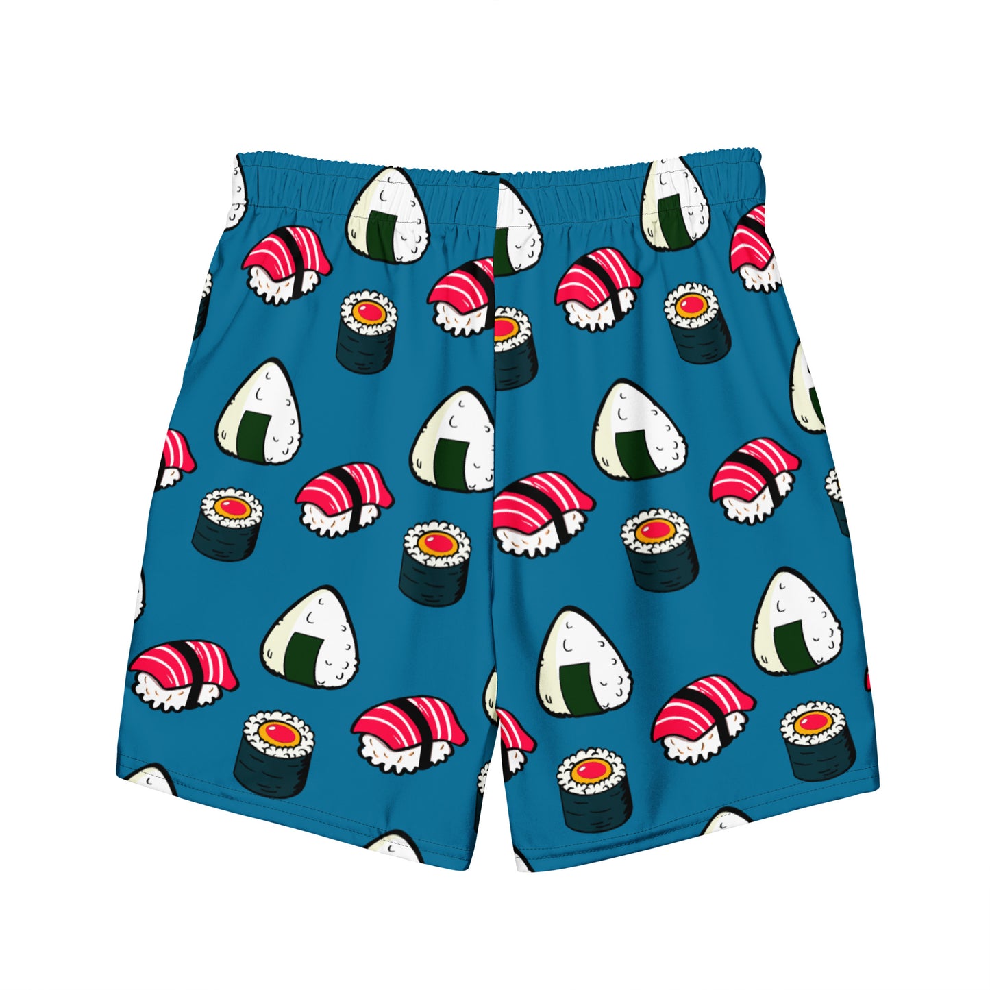 Sushi Ensemble Pattern (Cerulean) Shirt & Swim Trunks Set