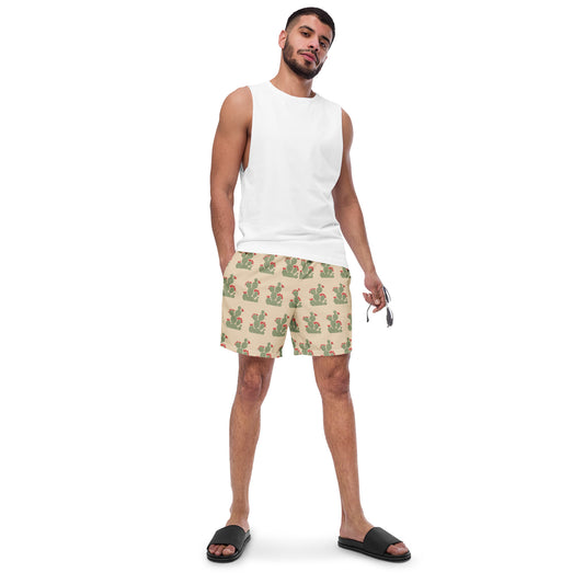 Cactus Pattern - All-Over Print Recycled Swim Trunks