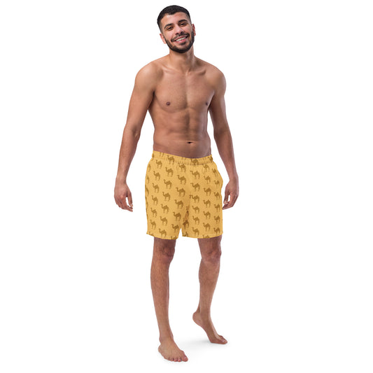 Camel Pattern - All-Over Print Recycled Swim Trunks