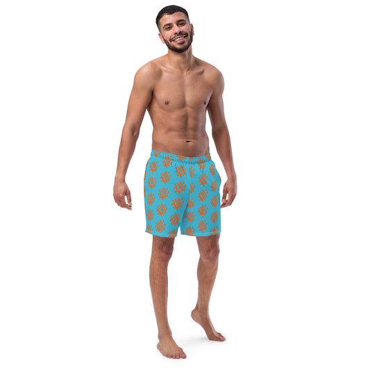 Sun Pattern - All-Over Print Recycled Swim Trunks