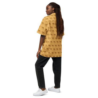 Camel Pattern - Unisex Button Shirt