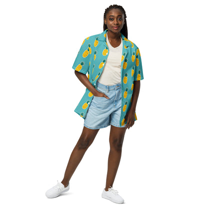 Pineapple Pattern - Unisex Button Shirt