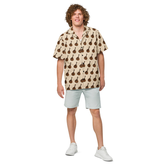 Oud Instrument Pattern Shirt & Swim Trunks Set