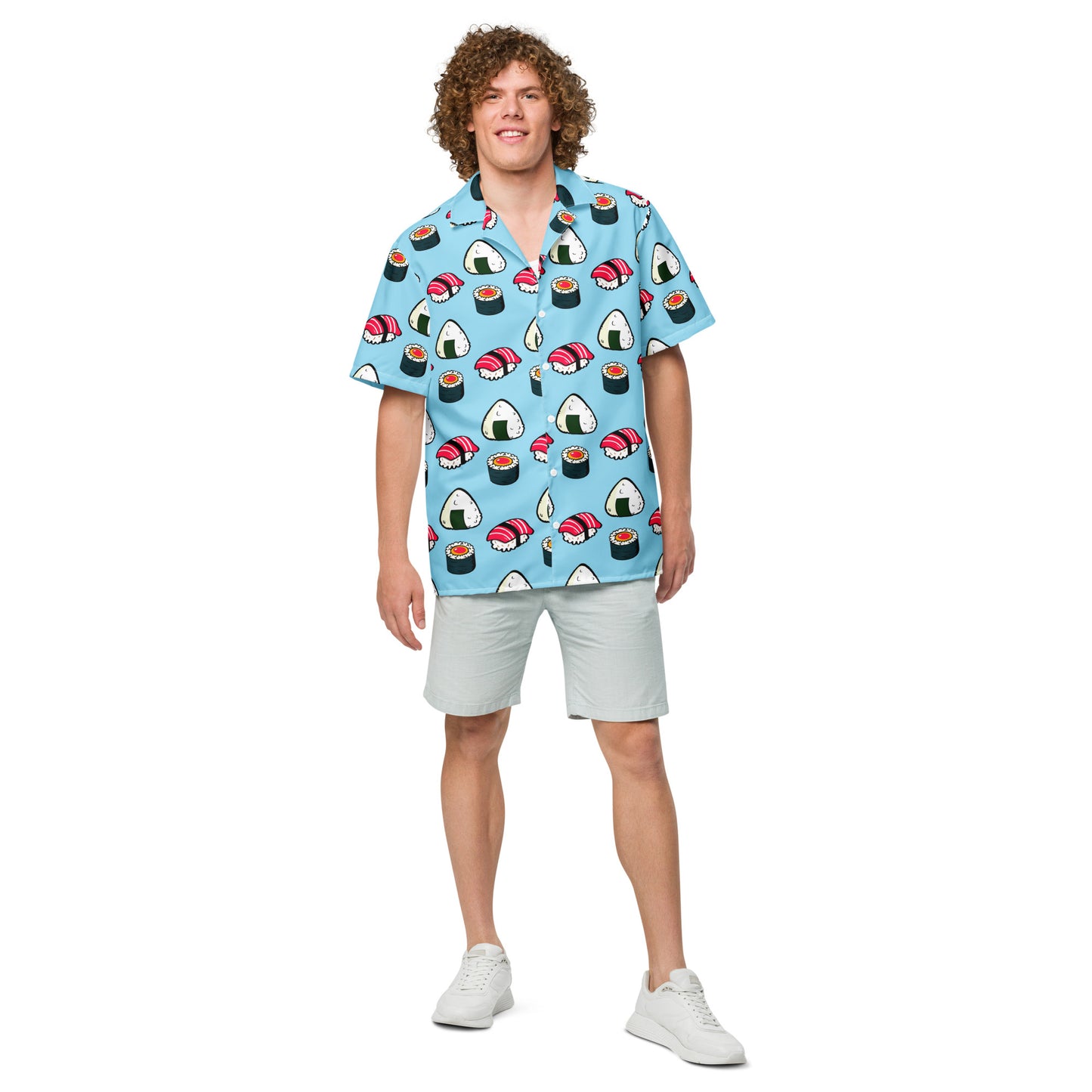 Sushi Ensemble Pattern - Unisex Button Shirt