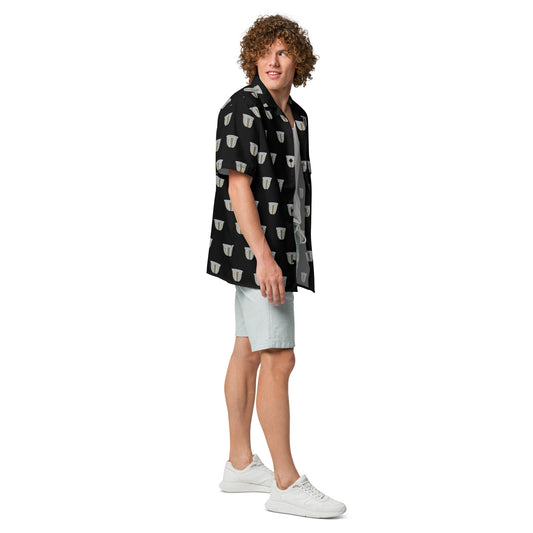 Finjan Pattern Shirt & Swim Trunks Set