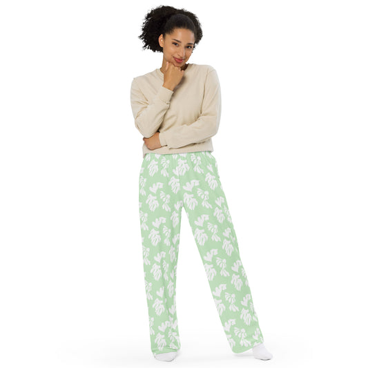 Plant Patterns - Unisex Wide-Leg Pants