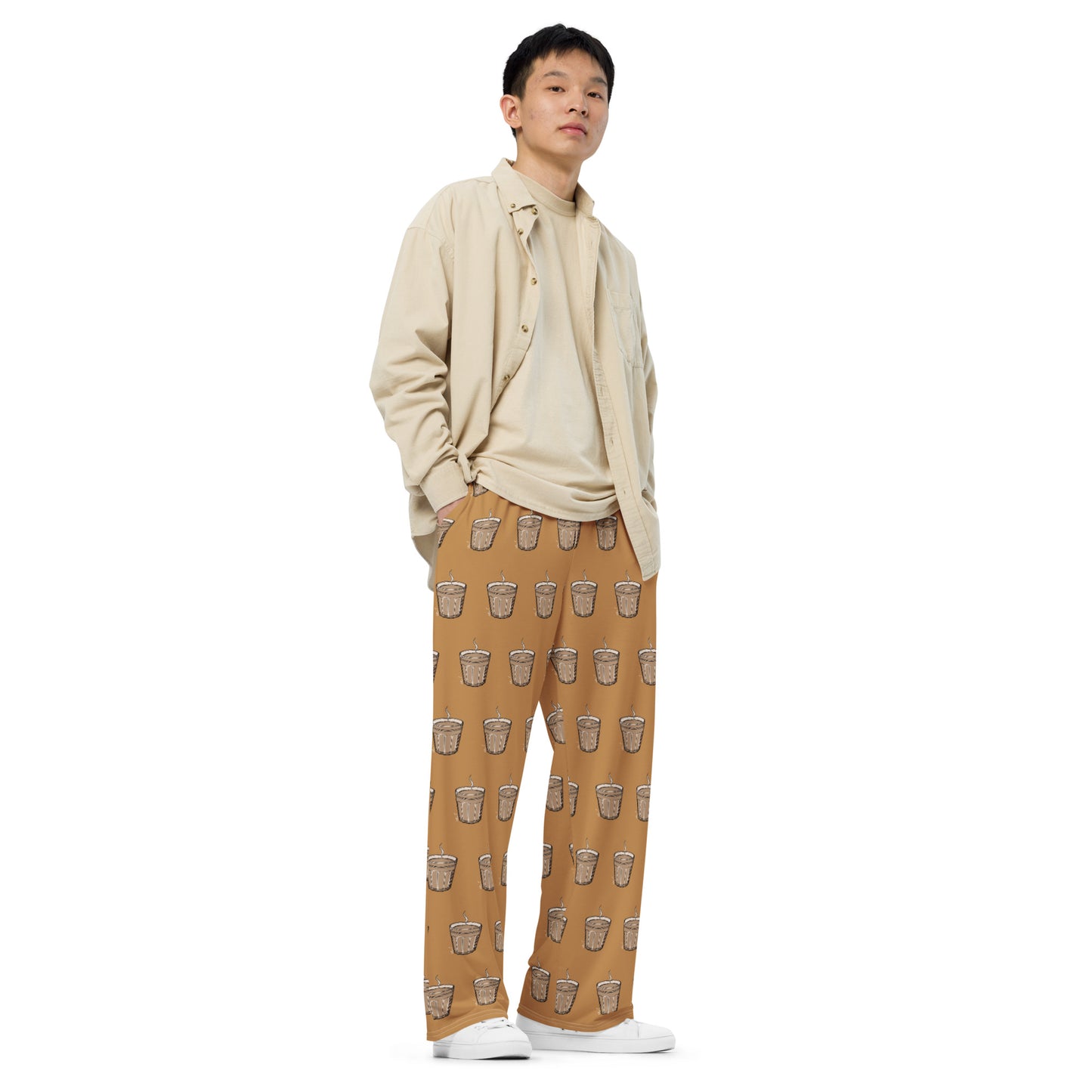 Karak Pattern - Unisex Wide-Leg Pants