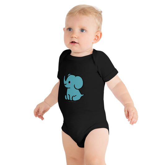 Baby Elephant - Baby Short Sleeve One Piece