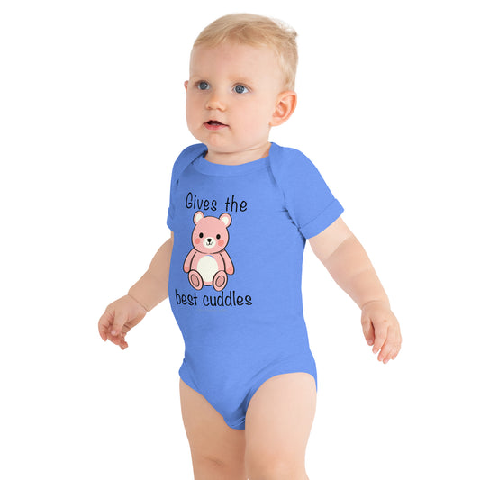 Gives The Best Hugs - Baby Short Sleeve One Piece