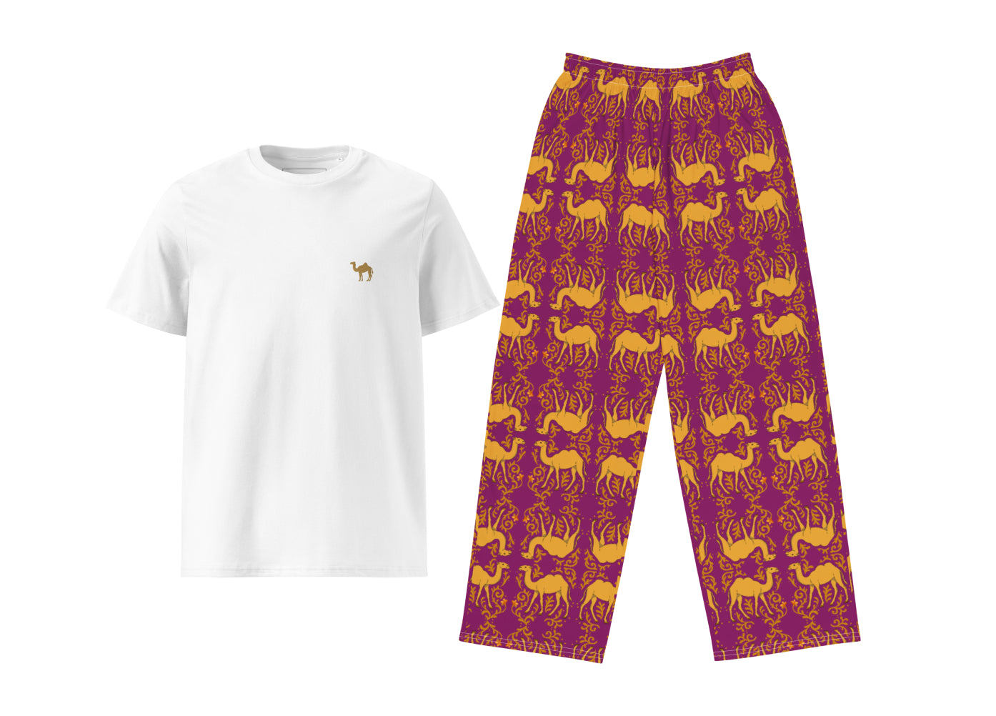 Arabesque Camel T-Shirt & Pants Set