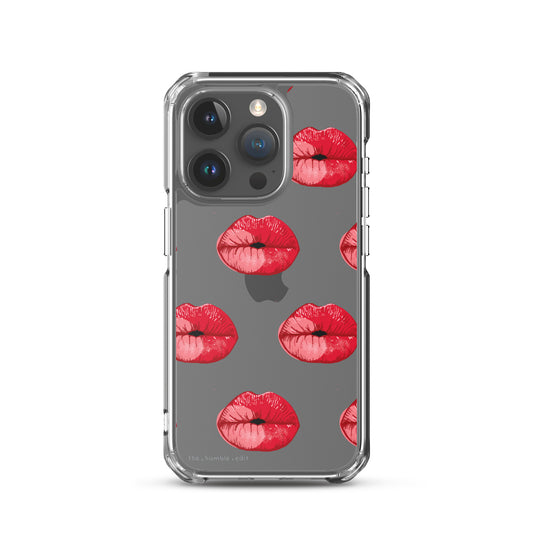 Red Lips - Clear Case for iPhone®