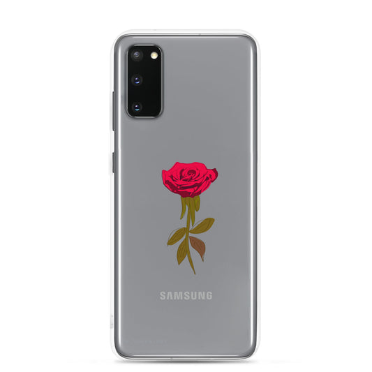 Red Rose - Clear Case for Samsung®