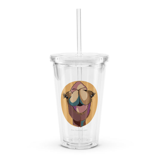 Camel Close Up - Clear Plastic Tumbler