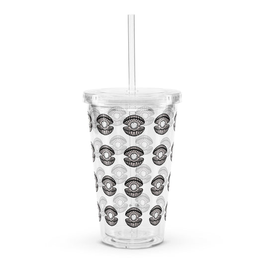 Pearl Pattern - Clear Plastic Tumbler