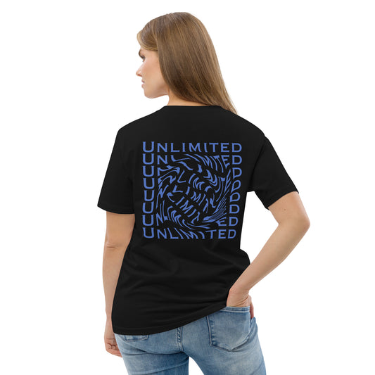 Unlimited (Back) - Unisex Organic Cotton T-shirt