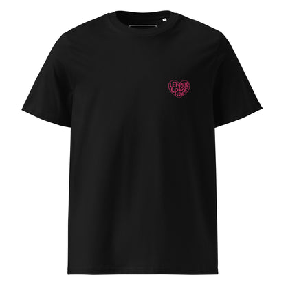Let Your Love Flow - Embroidered Unisex Organic Cotton T-shirt