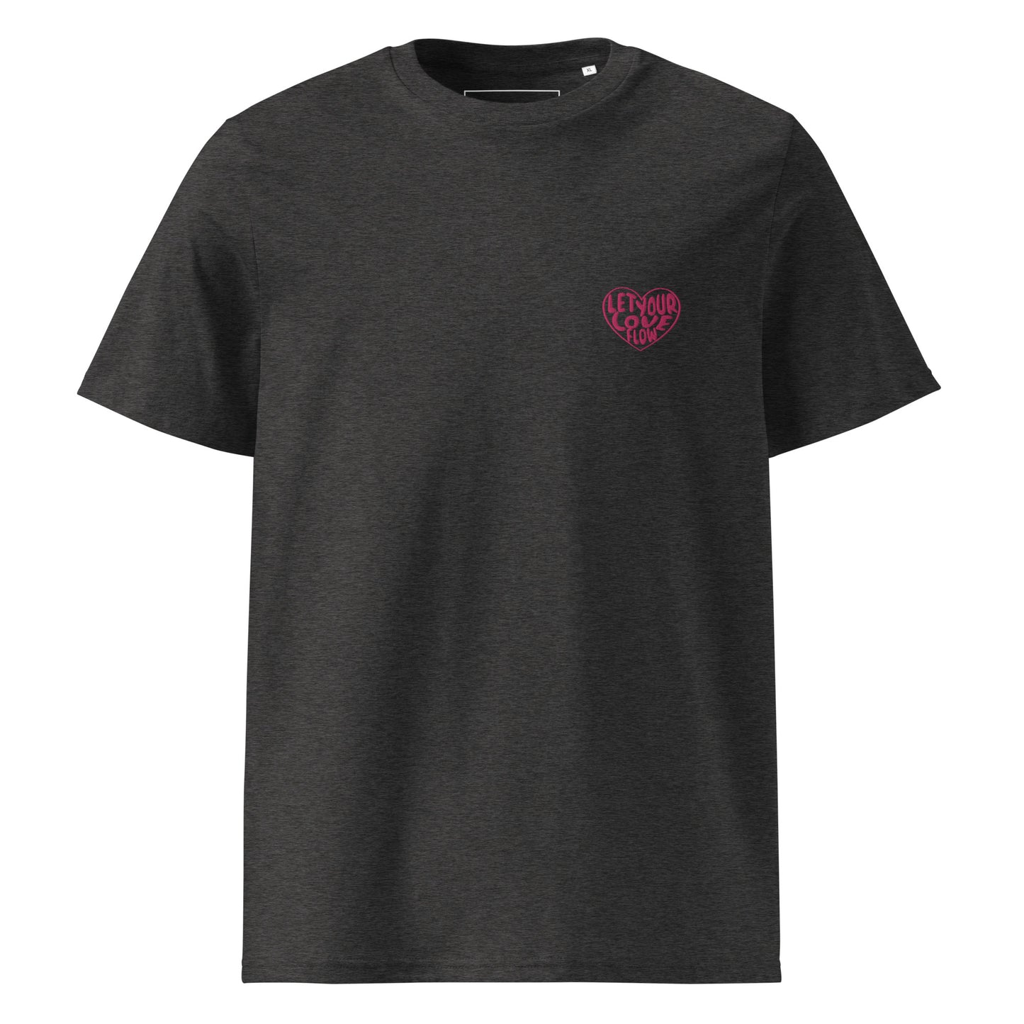 Let Your Love Flow - Embroidered Unisex Organic Cotton T-shirt