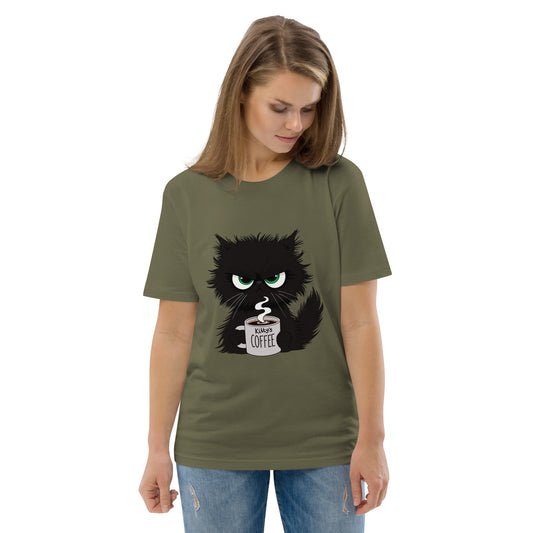Kitty's Coffee - Unisex Organic Cotton T-shirt