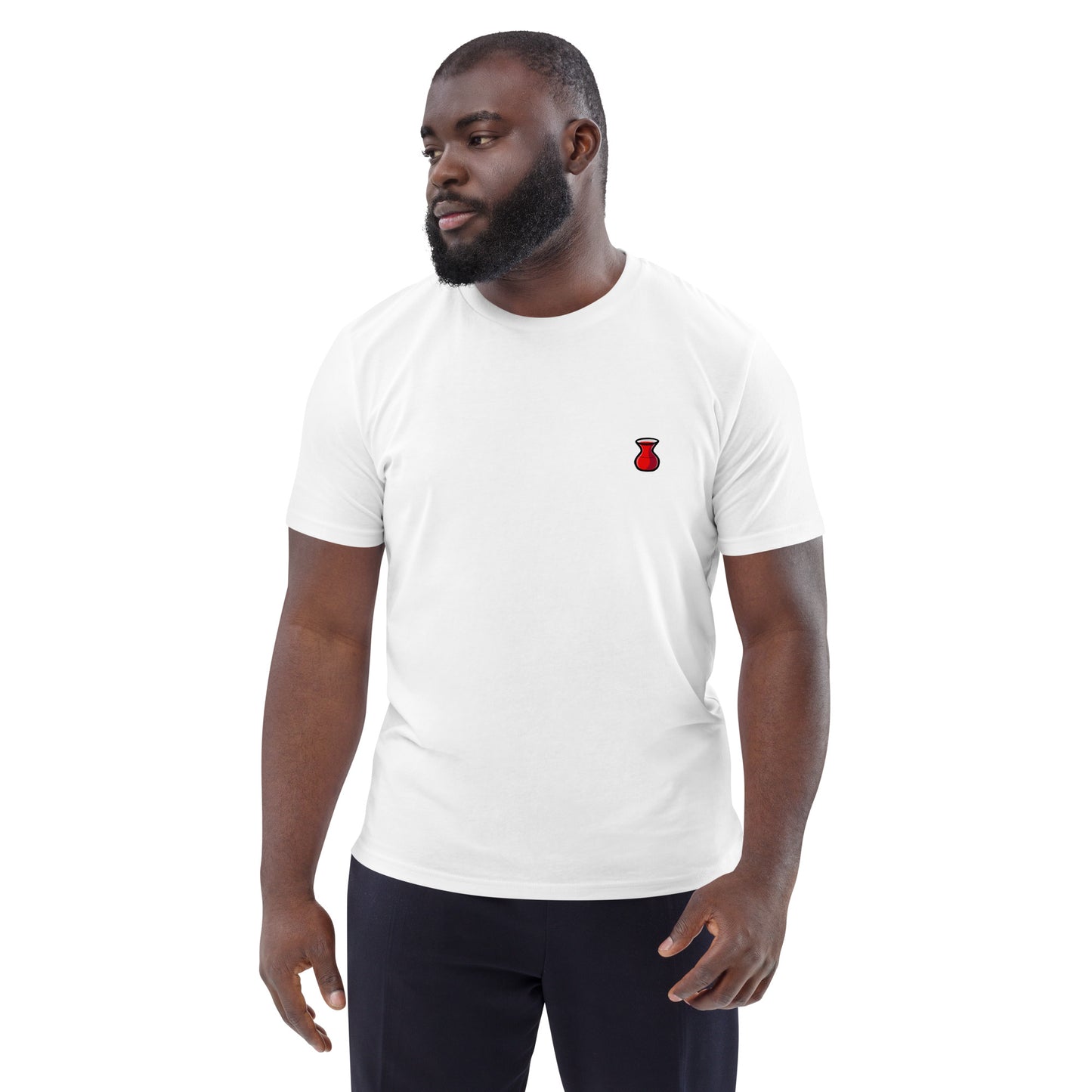 Red Tea T-Shirt & Swim Trunks Set